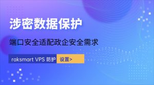 raksmart VPS 防护设置 涉密数据保护 端口安全适配政企安全需求